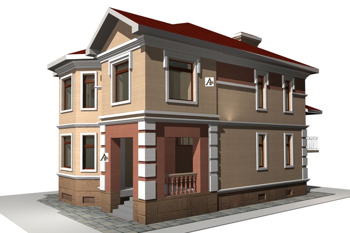 Типовой двухэтажный дом